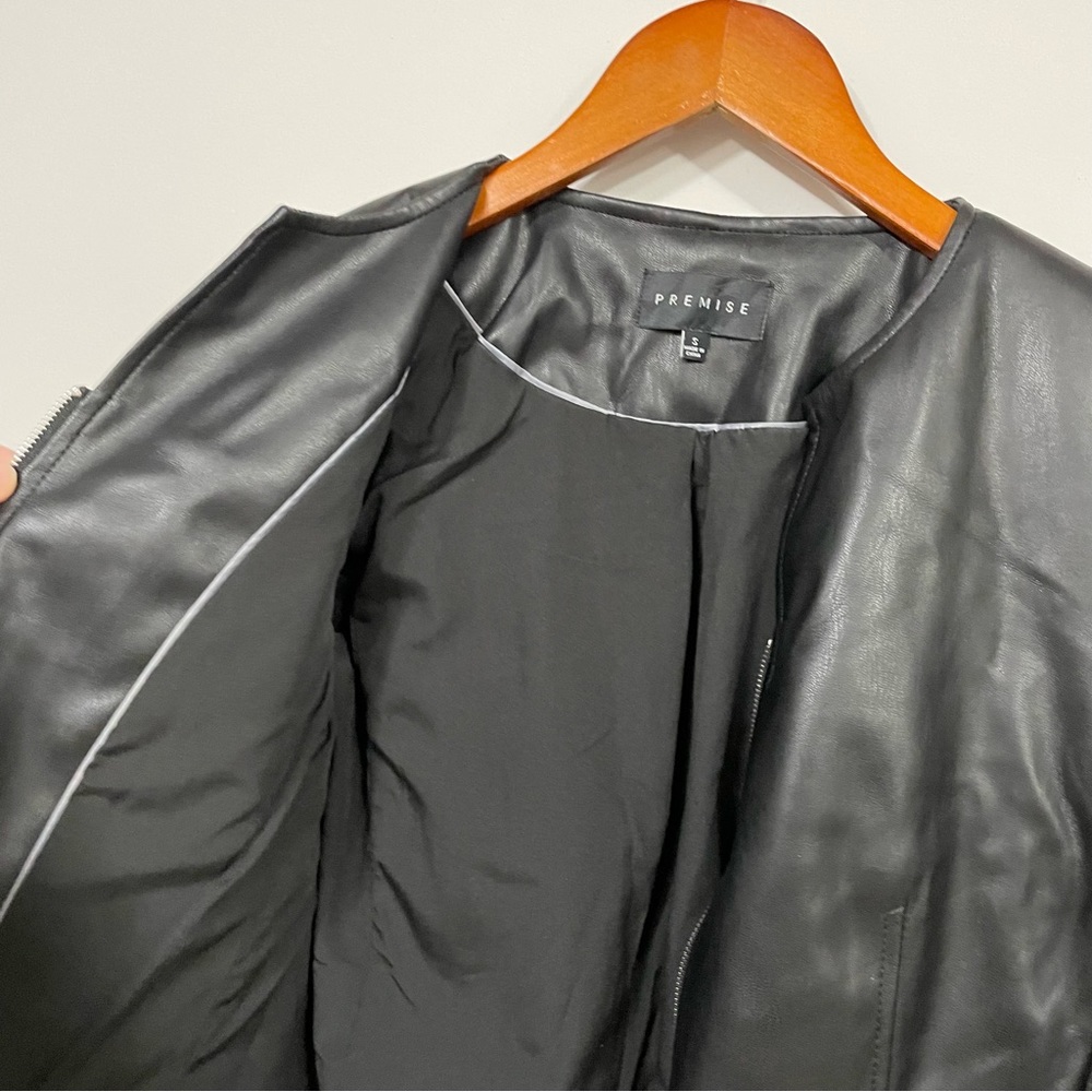 Premise Faux Leather Vegan Jacket NWOT - Picture 9 of 9